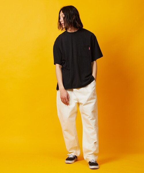 「FREAK'S STORE」 「HONDA」半袖Tシャツ MEDIUM マスタード メンズ