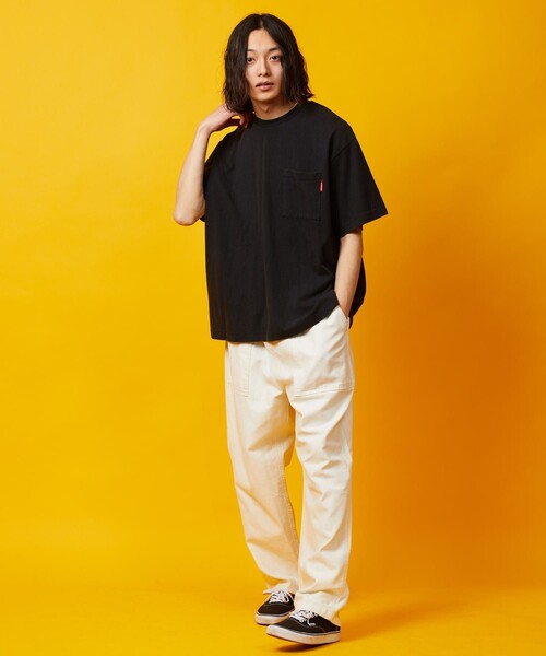 「FREAK'S STORE」 「HONDA」半袖Tシャツ MEDIUM マスタード メンズ