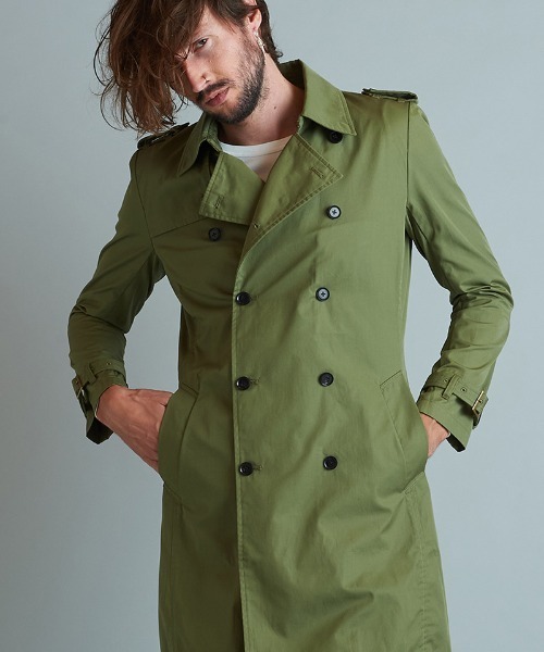 NO ID.（ノーアイディー） トレンチコート 2 カーキ メンズ : ZOZOTOWN