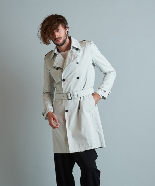 NO ID.（ノーアイディー） トレンチコート 2 カーキ メンズ : ZOZOTOWN