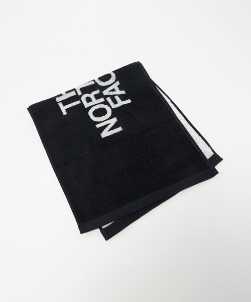フェイスタオル 黒　ノースフェイス THE NORTH FACE タオル 「THE FACE」コットン M フェイスタオル