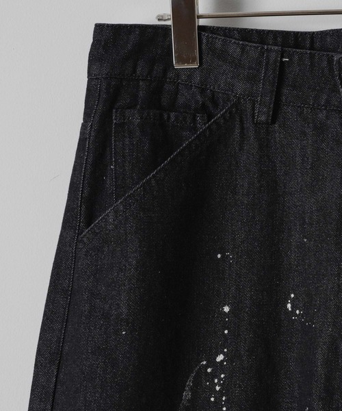 「Casper John」 加工デニムパンツ MEDIUM ホワイト メンズ
