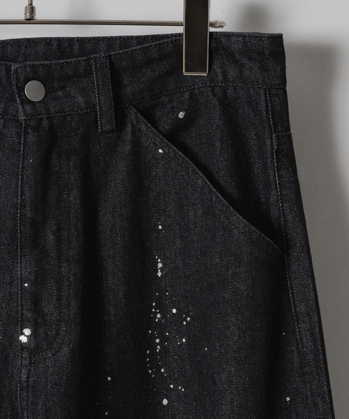 「Casper John」 加工デニムパンツ MEDIUM ホワイト メンズ