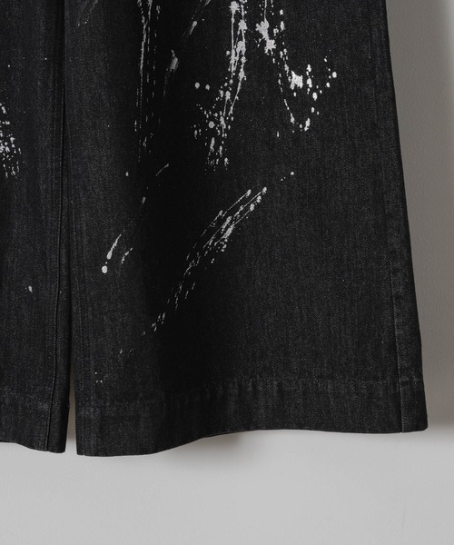 「Casper John」 加工デニムパンツ MEDIUM ホワイト メンズ