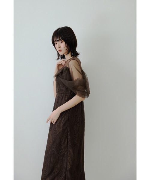 【17日に削除】niana ニアナ　オケージョンドレス　Lサイズ　ブラウン niana（ニアナ） パーティードレス ドレス : ZOZOTOWN Yahoo!店 - 通販