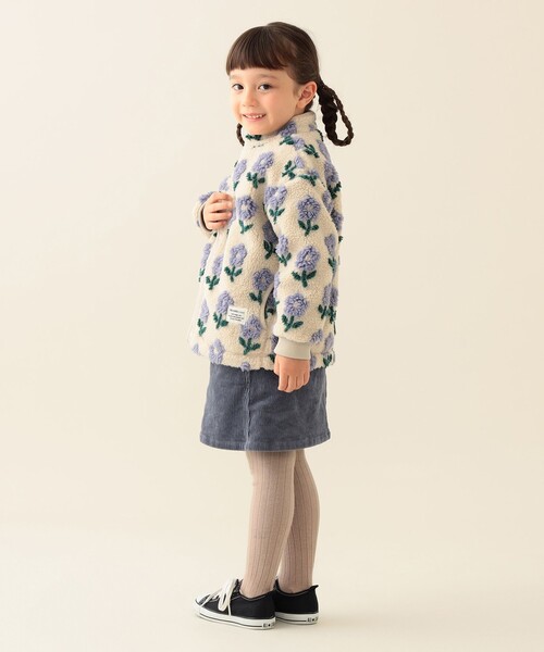 BEAMS mini（ビームス ミニ） ブルゾン アウター ジャカード ボア