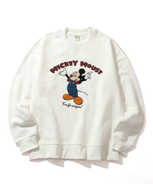 ミッキー ディズニー リメイク品 スウェット トレーナー ツギハギ パナマボーイ Disney（ディズニー）の「Disney/ディズニー ミッキー ワン
