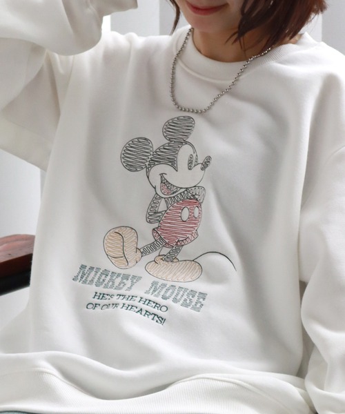 Disney トレーナー スウェット 「Disney/ディズニー」ミッキー