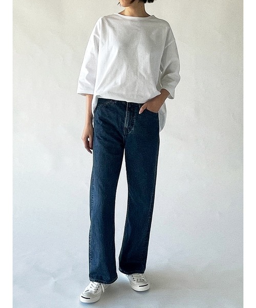 「EDWIN」 デニムパンツ SMALL インディゴブルー レディース