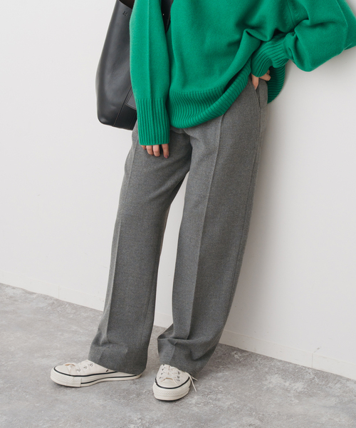 Spick＆Span（スピック アンド スパン） スラックス パンツ 「手洗い可