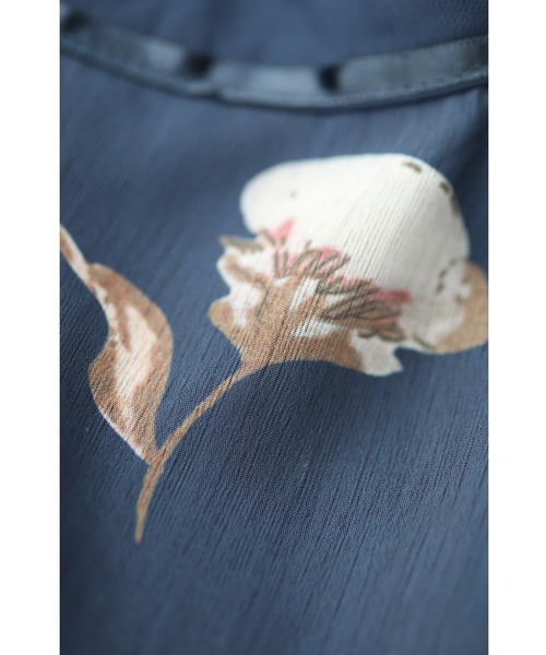 「CAWAII」 半袖ブラウス FREE ネイビー レディース_画像3