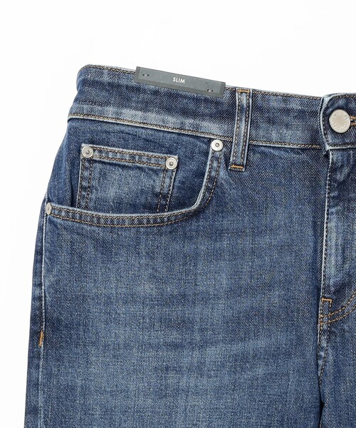 パンツ PT TORINO / ウォッシュ ブルーデニム ジーンズ メンズの画像