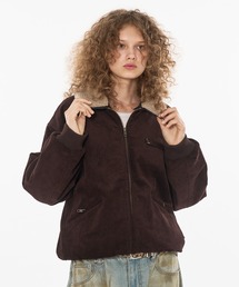 WISH FOR EVER ドローコードダブルジップ２WAYコーデュロイブルゾン WISH FOR EVER（ウィッシュフォーエバー） ブルゾン アウター DRAW