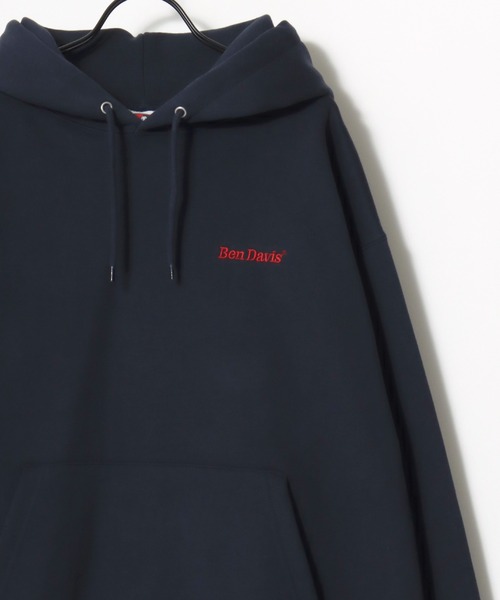 SBD フーディー 黒 Lサイズ BEN DAVIS パーカー DAVIS/ベンデイビス BD LABEL EMB HOODIE/オーバー