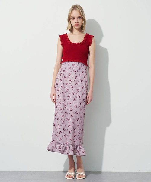 「DEICY」 キャミソールニット FREE ブラック レディース_画像2