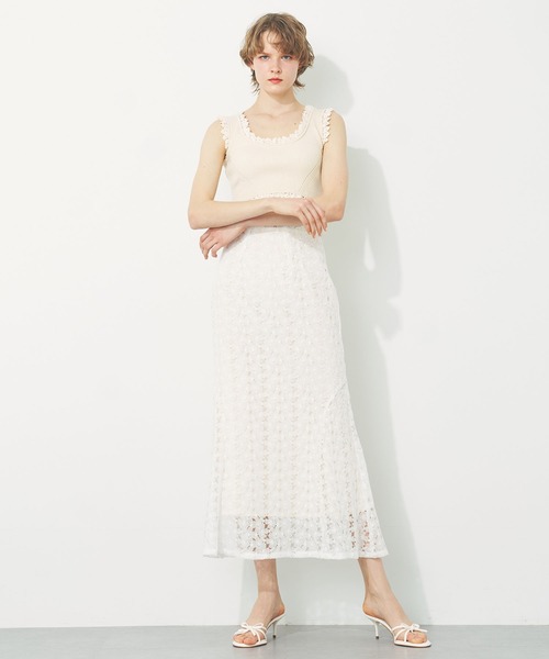 「DEICY」 キャミソールニット FREE ブラック レディース_画像6