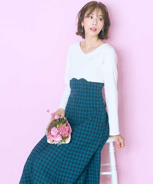 marun（マルン） ワンピース 「大きいサイズ」ドッキングチェック