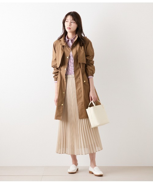 【新品】ニューヨーカー 洗えるダウンコート L相当 グレージュ NEWYORKER（ニューヨーカー） ダウンコート ダウンジャケット