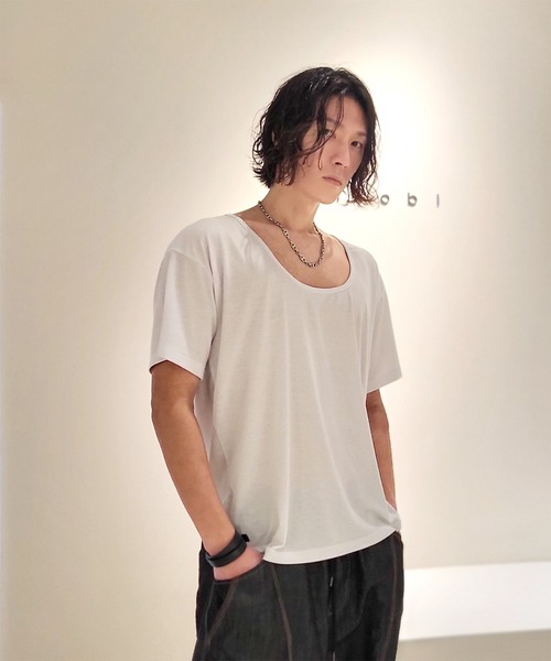 「minsobi」 半袖Tシャツ FREE ホワイト メンズ_画像7