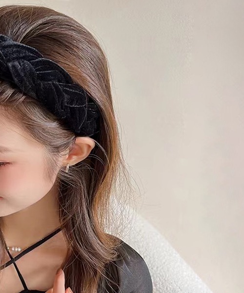 IRADOWL（アイラドール） カチューシャ ベロア素材カチューシャ