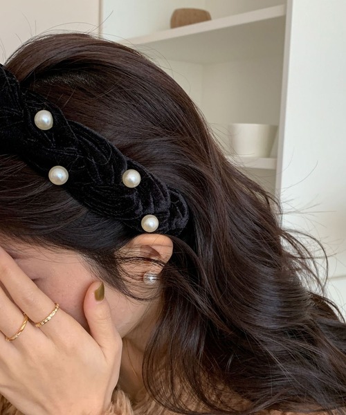 IRADOWL（アイラドール） カチューシャ ベロア素材カチューシャ