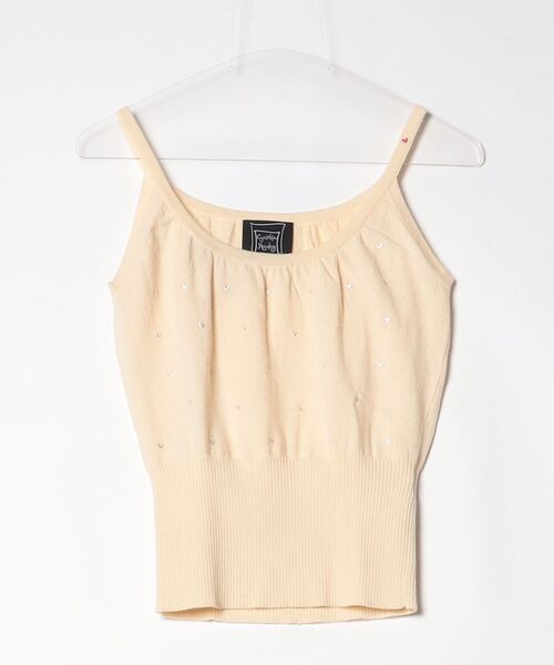 「CYNTHIA ROWLEY」 刺繍ニットアンサンブル 2 ベージュ レディース_画像3