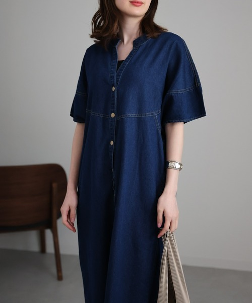 「sakishimatokyo」 半袖ワンピース LARGE ブラック系その他 レディース_画像6