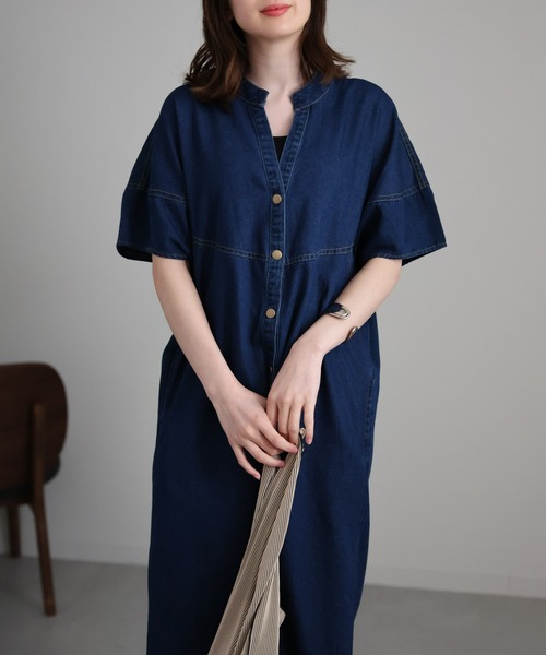 「sakishimatokyo」 半袖ワンピース LARGE ブラック系その他 レディース_画像7