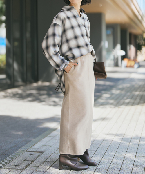 Spick＆Span（スピック アンド スパン） スカート ダブルフェイス