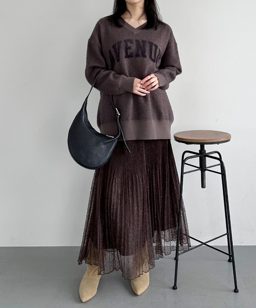 ドゥ アルシーヴ（Doux archives）/レースプリーツスカート DOUX ARCHIVES（ドゥアルシーヴ） スカート レースプリーツスカート