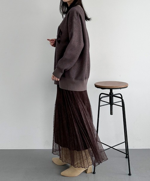 DOUX ARCHIVES（ドゥアルシーヴ） スカート レースプリーツスカート