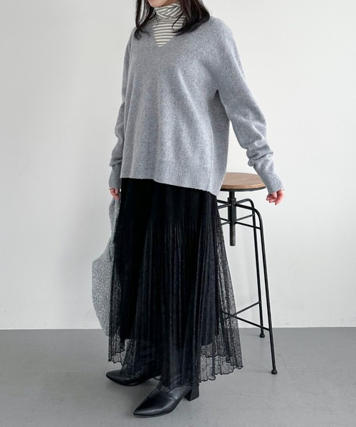 ドゥ アルシーヴ（Doux archives）/レースプリーツスカート DOUX ARCHIVES（ドゥアルシーヴ） スカート レースプリーツスカート