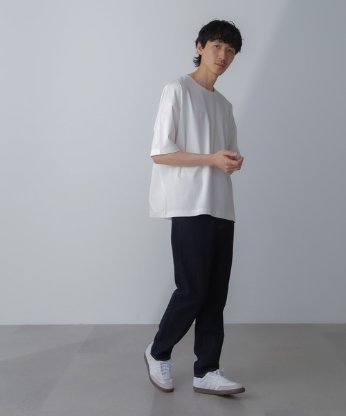 「NANO universe」 半袖Tシャツ L ホワイト メンズ_画像6