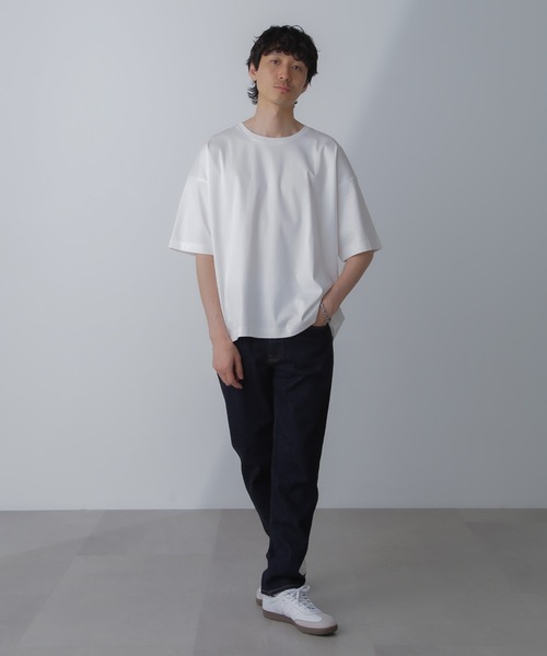 「NANO universe」 半袖Tシャツ L ホワイト メンズ_画像7