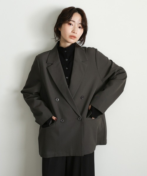 Rebecca Minkoff／トリアセテート／バイカラー テーラードジャケット ジャケット テーラードジャケット バイカラーメランジテーラード