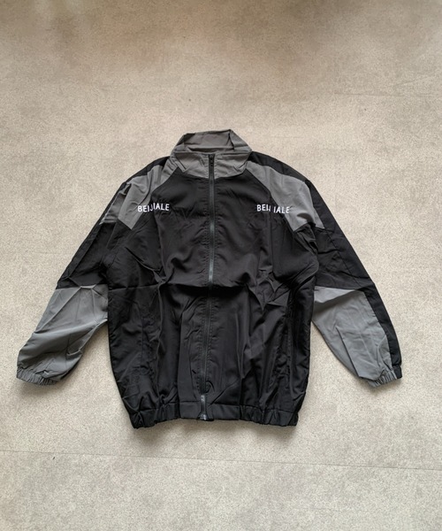 ブルゾン アウター ルーズシルエットバイカラージップジャケット