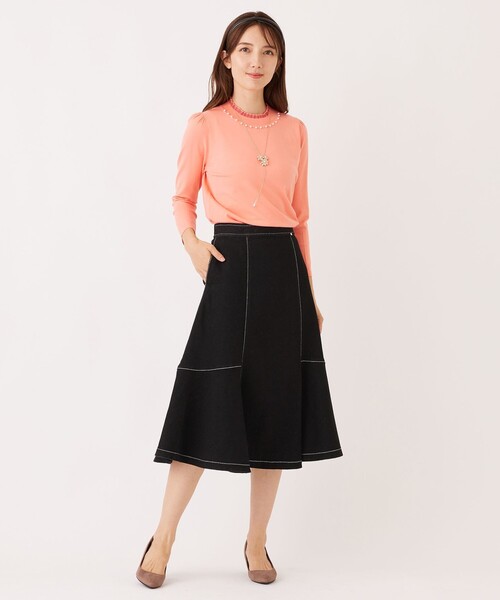 TO BE CHIC（トゥー ビー シック） ニット セーター シアーレイヤー