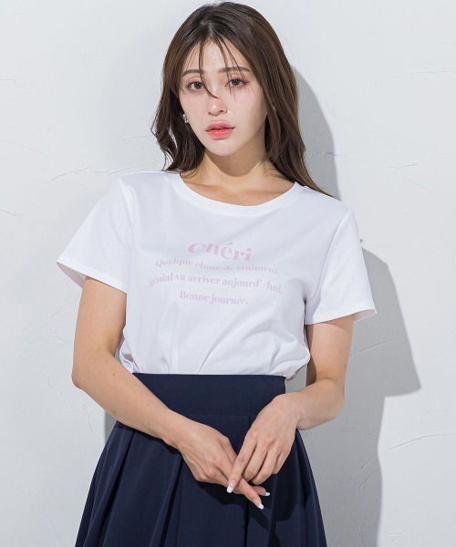 「QUEENS COURT」 半袖Tシャツ M ピンク レディース_画像2