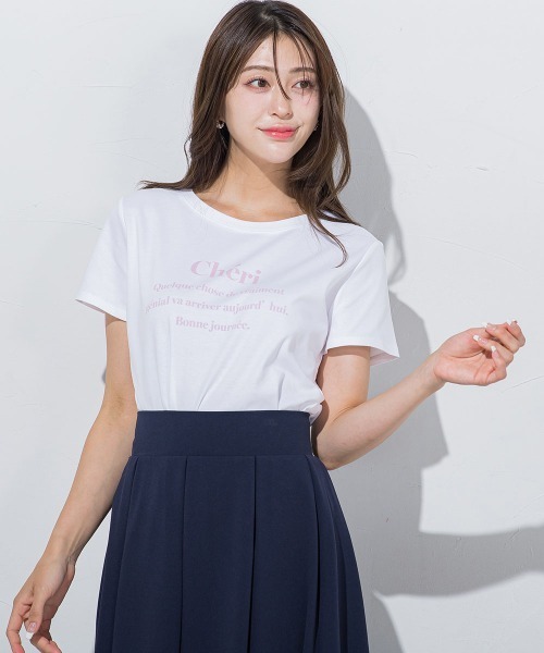 「QUEENS COURT」 半袖Tシャツ M ピンク レディース_画像3