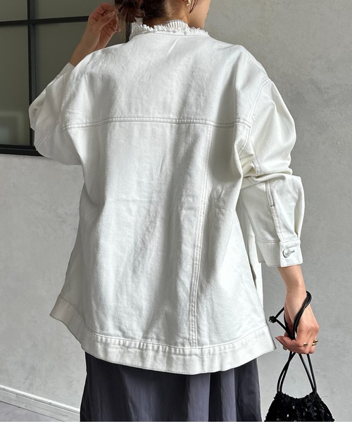 「Thevon」 デニムジャケット FREE ブルー レディース_画像4