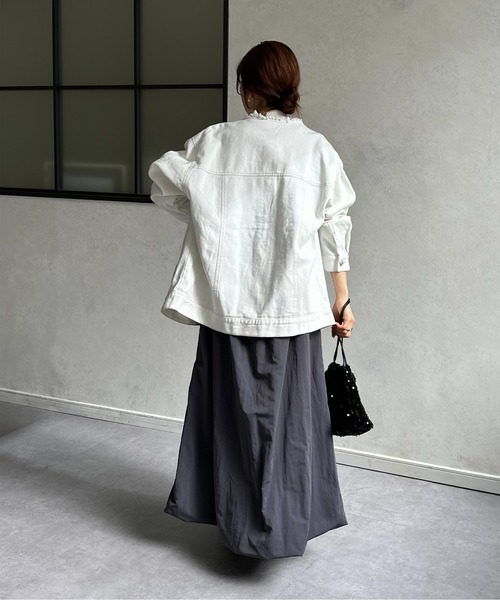 「Thevon」 デニムジャケット FREE ブルー レディース_画像6