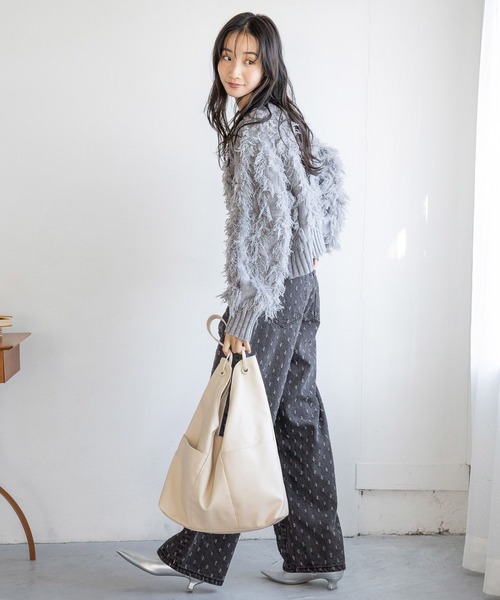 「LOWRYS FARM」 トートバッグ FREE ブラウン レディース_画像5