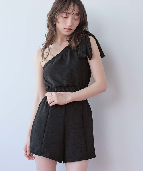 SEA DRESS（シードレス） 水着 3点セット/ギャザーワンショルダー