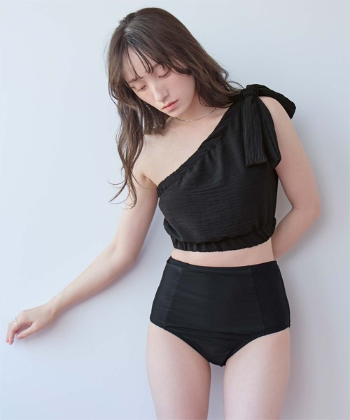 【新品】シードレス 水着3点セット SEA DRESS（シードレス） 水着 3点セット/ギャザーワンショルダー
