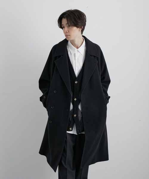 「JUNRED」 トレンチコート L グリーン メンズ_画像4