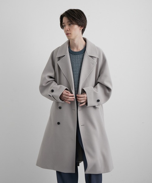 「JUNRED」 トレンチコート L グリーン メンズ_画像5