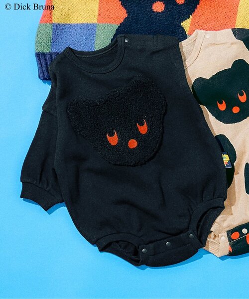 ベビー服 ロンパース ブラック・ベア カバーオール : ZOZOTOWN Yahoo