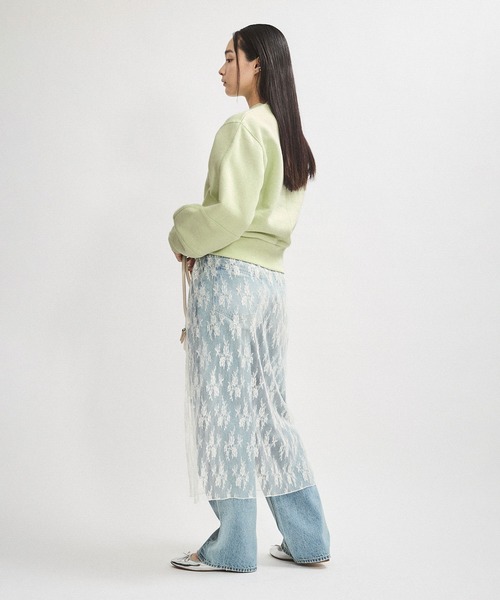 アダム・エ・ロペ　淡いグリーン ADAM ET ROPE'（アダムエロペ） スウェットカットソー FREE ライト