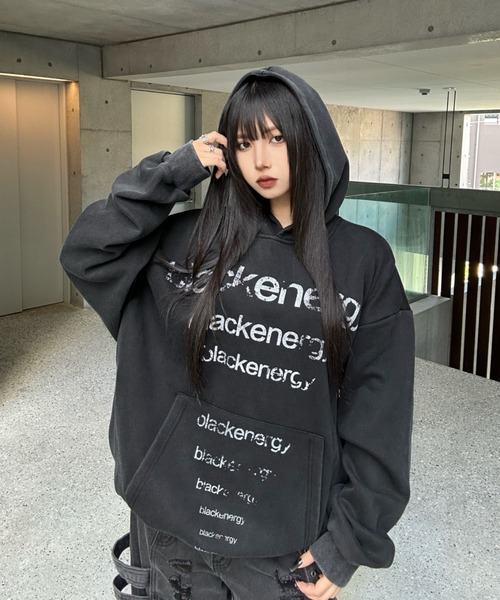 KsG パーカー ブラックエナジーオーバーフーディー レディース メンズ