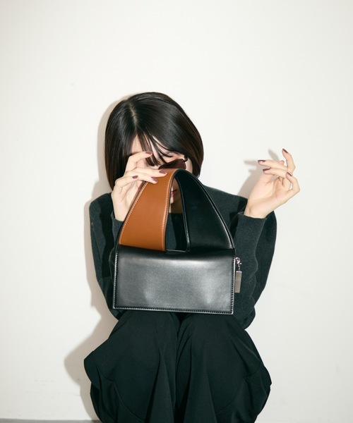 TONER ハンドバッグ 2WAYバイカラーブロックハンドルバッグ : ZOZOTOWN